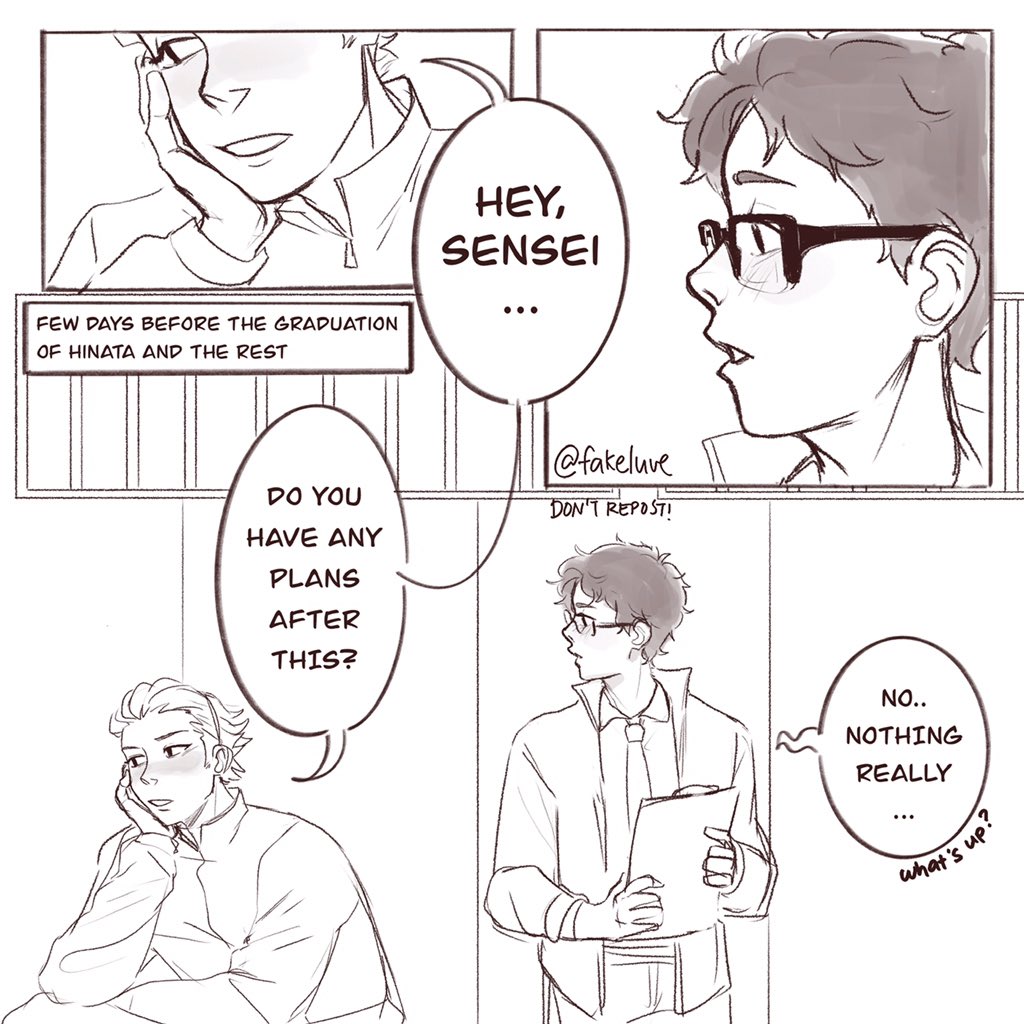 serkonovs's tweet photo. (1/5) oh? what is this? the start of something new? 👀💖

(read left to right!)
#ukatake #haikyuu #ハイキュー #hq https://t.co/VHVTzBnc1L