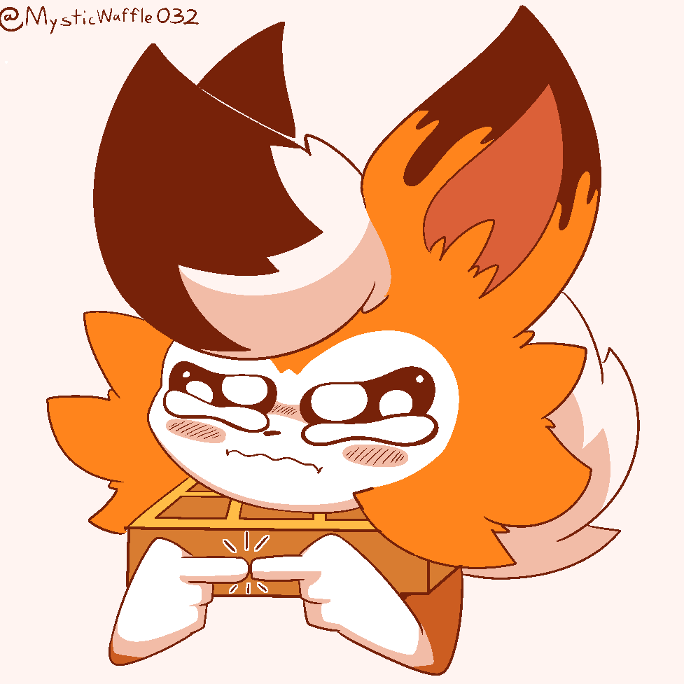 Mysticwaffle032's tweet photo. Waffleroc is too nervous, please don't make him cry he just want to invite you for waffles sometime. (Also went ahead and fully remastered my pfp for my own benefit.) https://t.co/p16WWbb8As