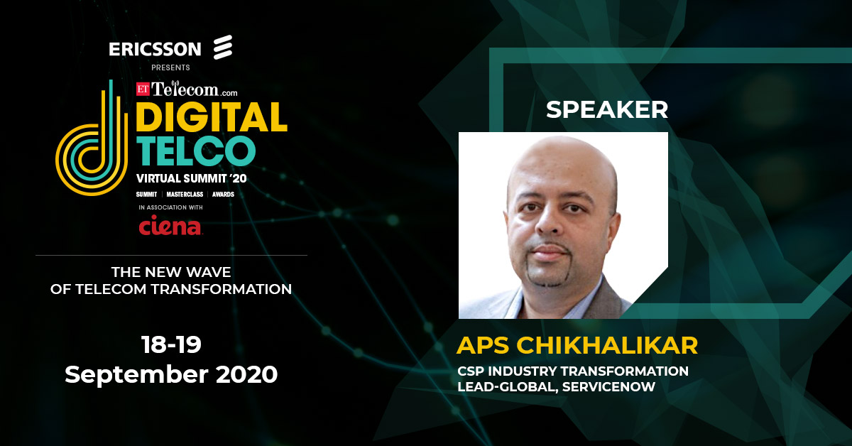 ETTelecom's tweet photo. @Aps_Chikhalikar, CSP Industry Transformation Lead - Global, @servicenow  will be joining us as an eminent speaker for ETTelecom Digital Telco Virtual Summit.

#ETDigitalTelco

Register Now: https://t.co/pK4EIczS3H https://t.co/bYRTyo2520