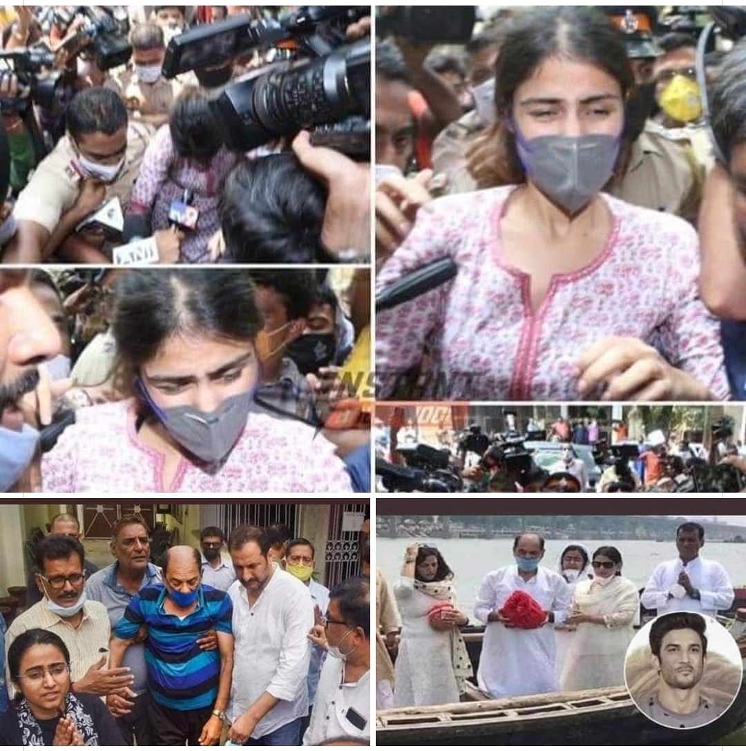gayacitybihar's tweet photo. Those who are having any sympathy with #RheaChakraborty by looking her pic surrounded by media people MUST SEE pic of 77 years old father who lost his young son.
So don’t play victim card with us.Common men are not fool,we will expose hypocrisy.
#StandForSSR
#SSRKilledOn14June https://t.co/cQ9CrAI1pB