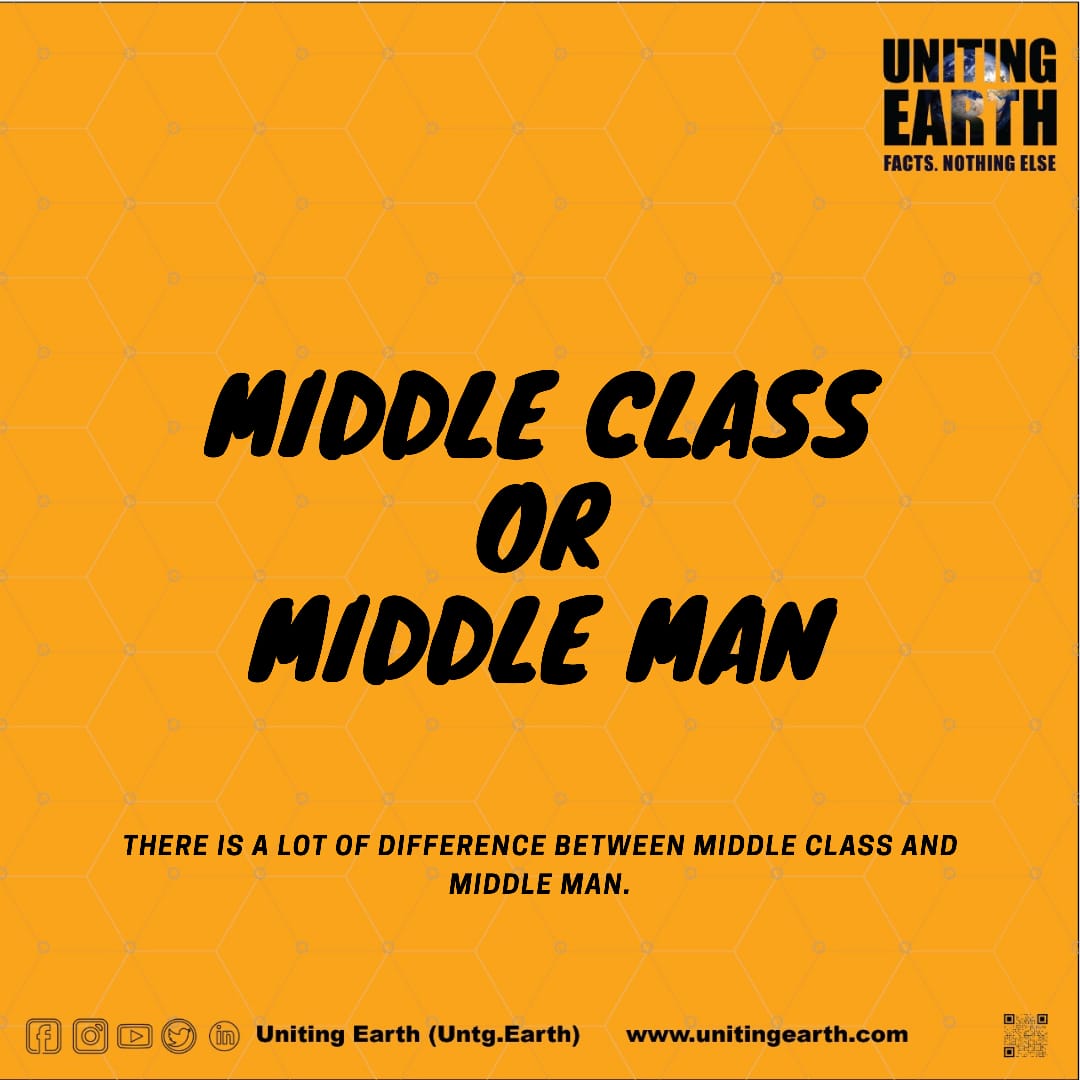 UntgEarth's tweet photo. Middle class or Middle man. #RheaChakraborthy #UnitingEarth https://t.co/xwcmeUfQCf