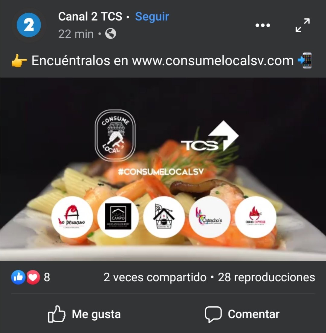 LeoncioSV's tweet photo. Gracias a TCS por tomar en cuenta a Catracho's en su campaña #consumelocalsv
Durante las próximas dos semanas, estaremos apareciendo en este anuncio 👇🏽👇🏽
https://t.co/pvA5SknISP
En serio, no saben lo feliz que me siento al saber que todo el esfuerzo está dando frutos 😁 https://t.co/ET00KwZQ1W