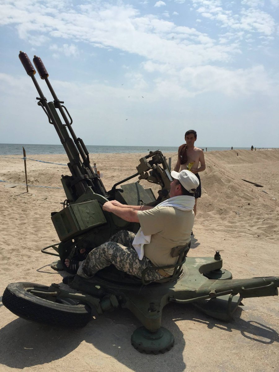 July 2015, Ratushnyy visiting the Azov Battalion