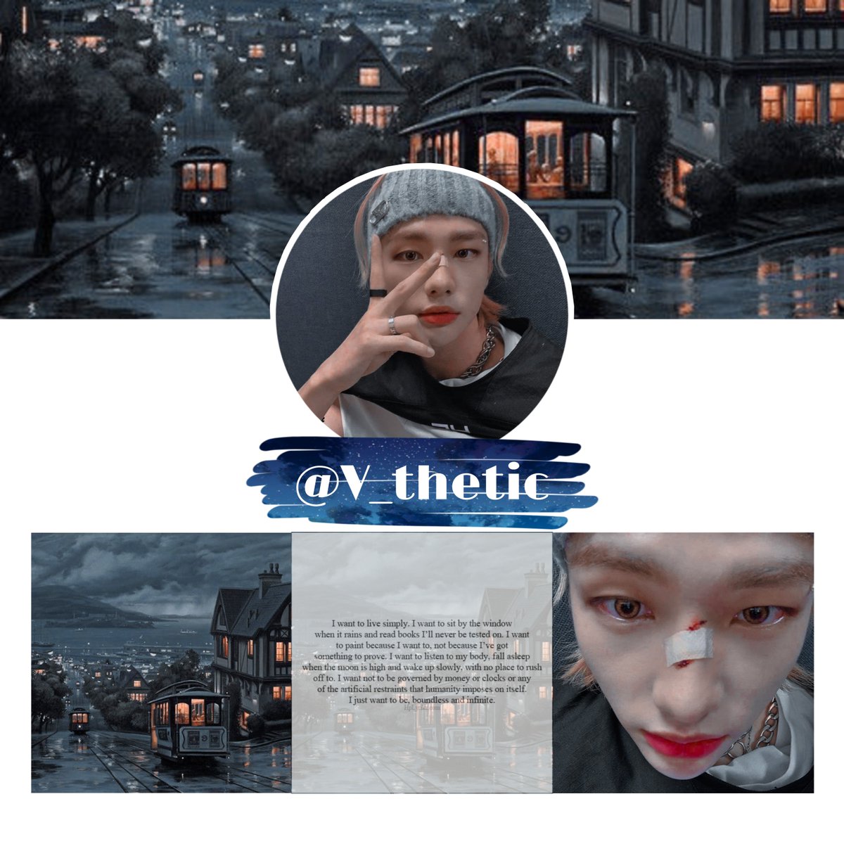 v_thetic's tweet photo. 🍁 Hwang Hyunjin Layout / Aesthetic Pack

• If you wanna save :
   - Follow me
   - Rt/Fav my layout

Dm me if you wanna order another layout / aesthetic pack

#hwanghyunjin #kpoplayout #kpopaesthetic #kpopaestheticpack #layout #aestheticpack #layoutpack #StrayKids https://t.co/jL0oYDRKwF