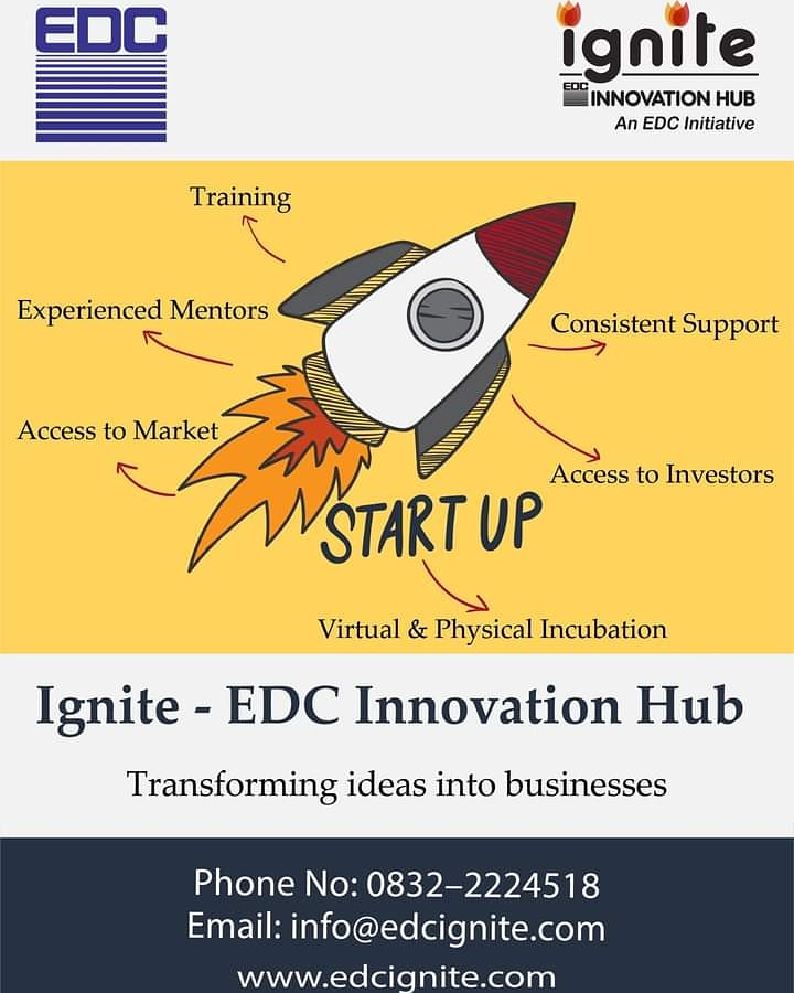 EdcIgnite's tweet photo. Need guidance for your business? Apply for Incubation with Ignite - EDC Innovation Hub. A true mentor for your business.
https://t.co/GGLKE3AwJn
#EDC #EDCIgnite #India #Panaji #Goa #Incubation #Incubator #Innovate #Innovationhub #Startup #Startupindia #StartupInformation #Cowork https://t.co/DWm7XPnrVo