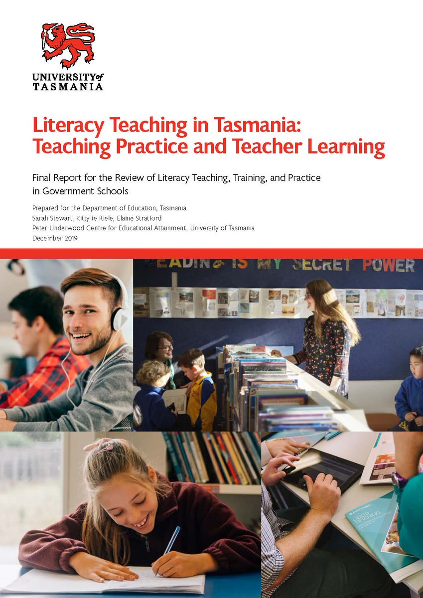 UnderwoodCentre's tweet photo. RESEARCH LAUNCH: Five reports and 11 face sheets aimed at supporting teacher education and professional development to improve literacy outcomes for Tasmanian students. #UnderwoodCentre @UTAS_ @TasGovEducation 
FULL STORY: https://t.co/IlR4y4W9nA https://t.co/H6c0a2GGtR