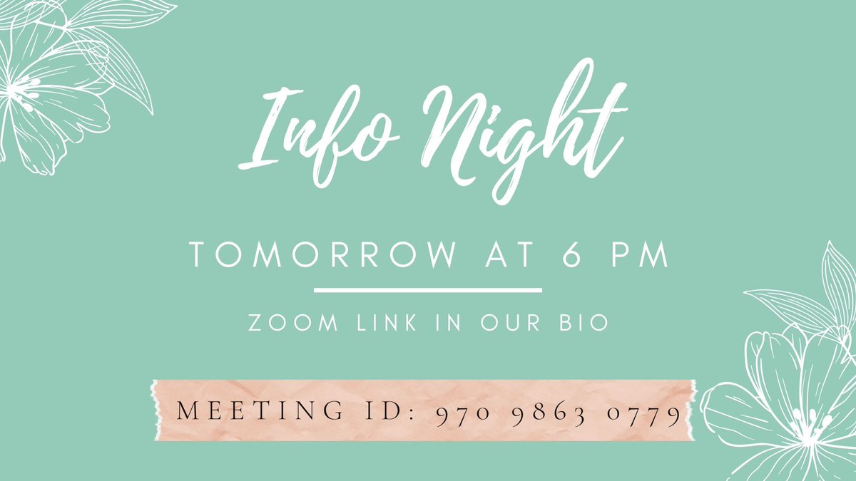 KPSIE_Alpha's tweet photo. Huge thank you to everyone that attended our Week of Welcome virtual booth last week 🤩 But it’s not over just yet! Next up, we have a whole week’s worth of events set up for y’all! You don’t wanna miss it! Click the link in our bio for the Zoom link. See you at Info Night! 🌸 https://t.co/oZwn60dYmQ