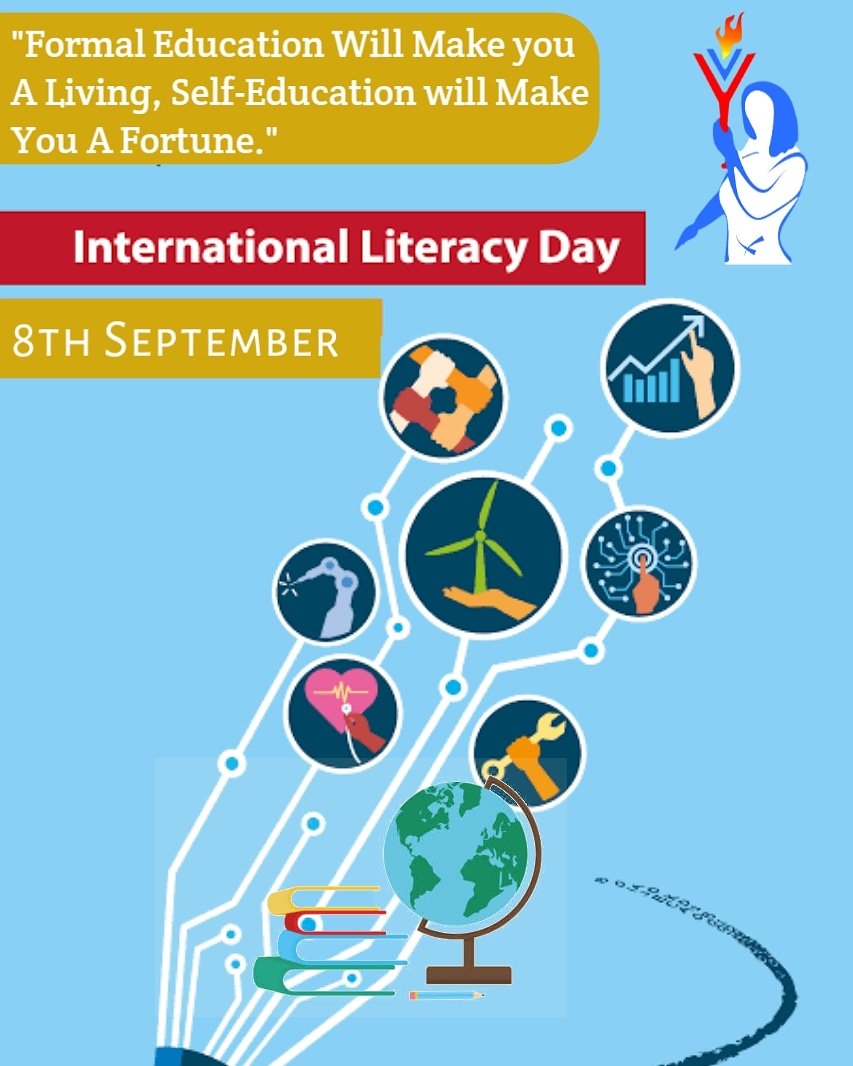 Youth Veerangnayen wishes all International Literacy Day, 2020, we wish you keep on learning and helping others learn as well. #LiteracyDay2020 #KeepLearning