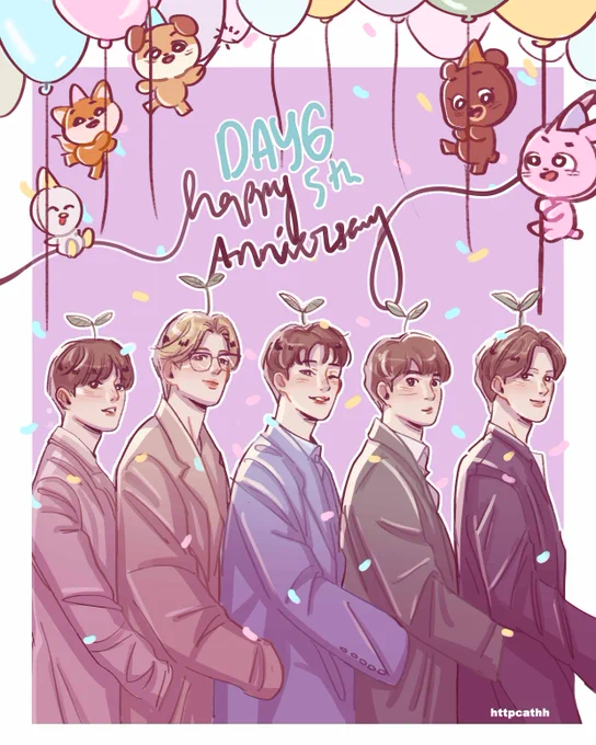 thank you for a wonderful 5 years to my superband 🎂✨🌱🌱🌱🌱🌱

#Day6 #데이식스 #DAY6_MYDAY_our_5th #DAY65thAnniversary 