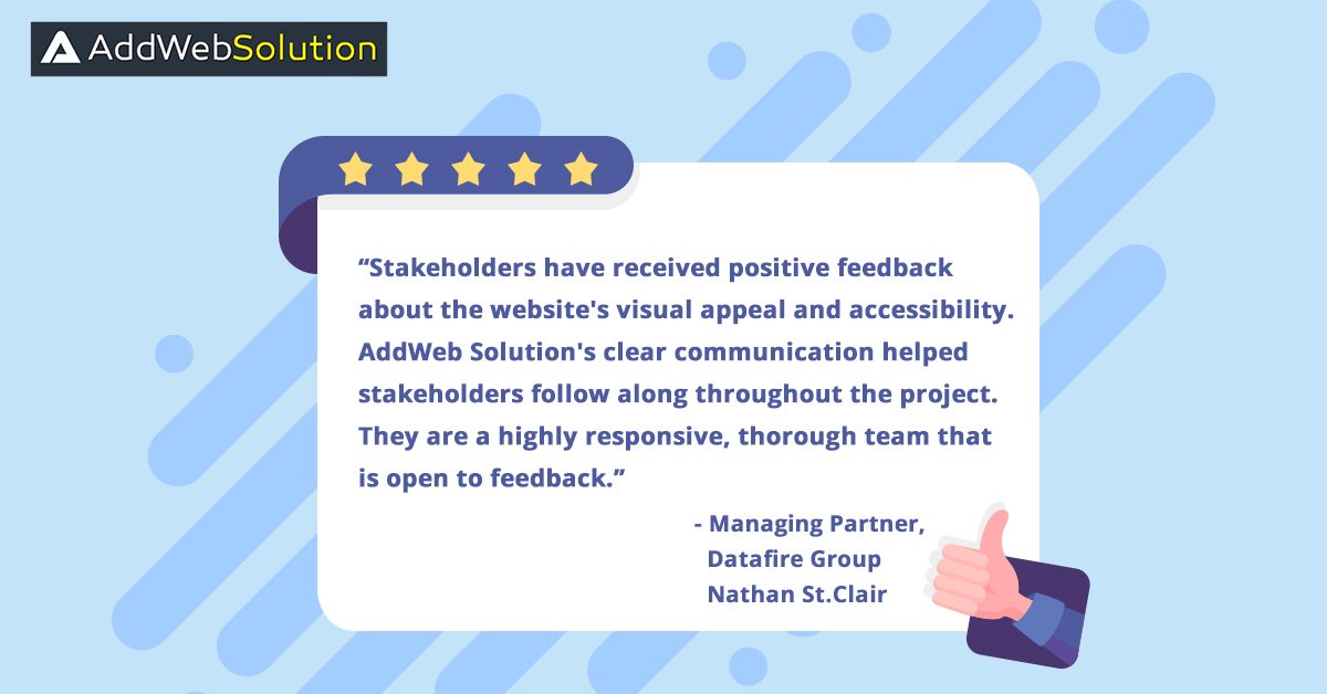 AddWebSolution's tweet photo. #AddWebSolution is fortunate to have formed meaningful #partnerships with our clients. We care and it reflects in our work.

Hire our experienced developers for end to end #Drupal8 development solutions.
https://t.co/hujsQIdNZH

#outsourcing #offshoredevelopment #Drupal #offshore https://t.co/Uzcr6ZZKFm