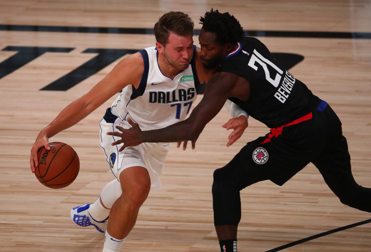 mavsmoneyball's tweet photo. Reminder: Luka Doncic scored 10 points on Patrick Beverley in 61 seconds https://t.co/V8qws2LOqh https://t.co/la1Q0I9n91