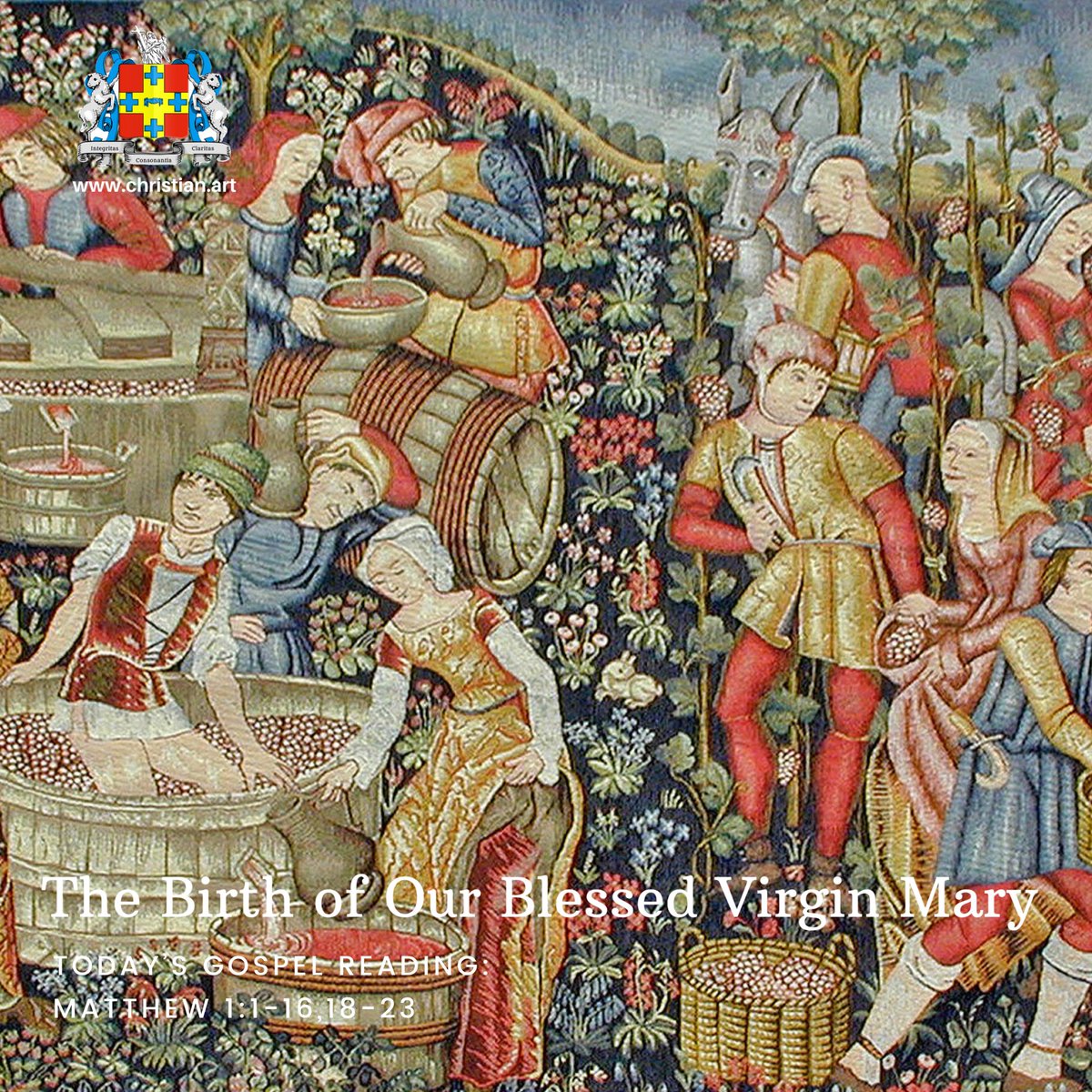 ChristianArtTod's tweet photo. Medieval Tapestry at the Cluny Museum 
Read the Christian Art reflection here: https://t.co/vkioBPOlBr

#virginmary #birthofourlady #catholic #vandanges #wine #sacredimages #hope #drawing  #bibleverses #Christ #christian #faith #Lord #scripture #gospel #faithquotes https://t.co/XYhc3QQDhr