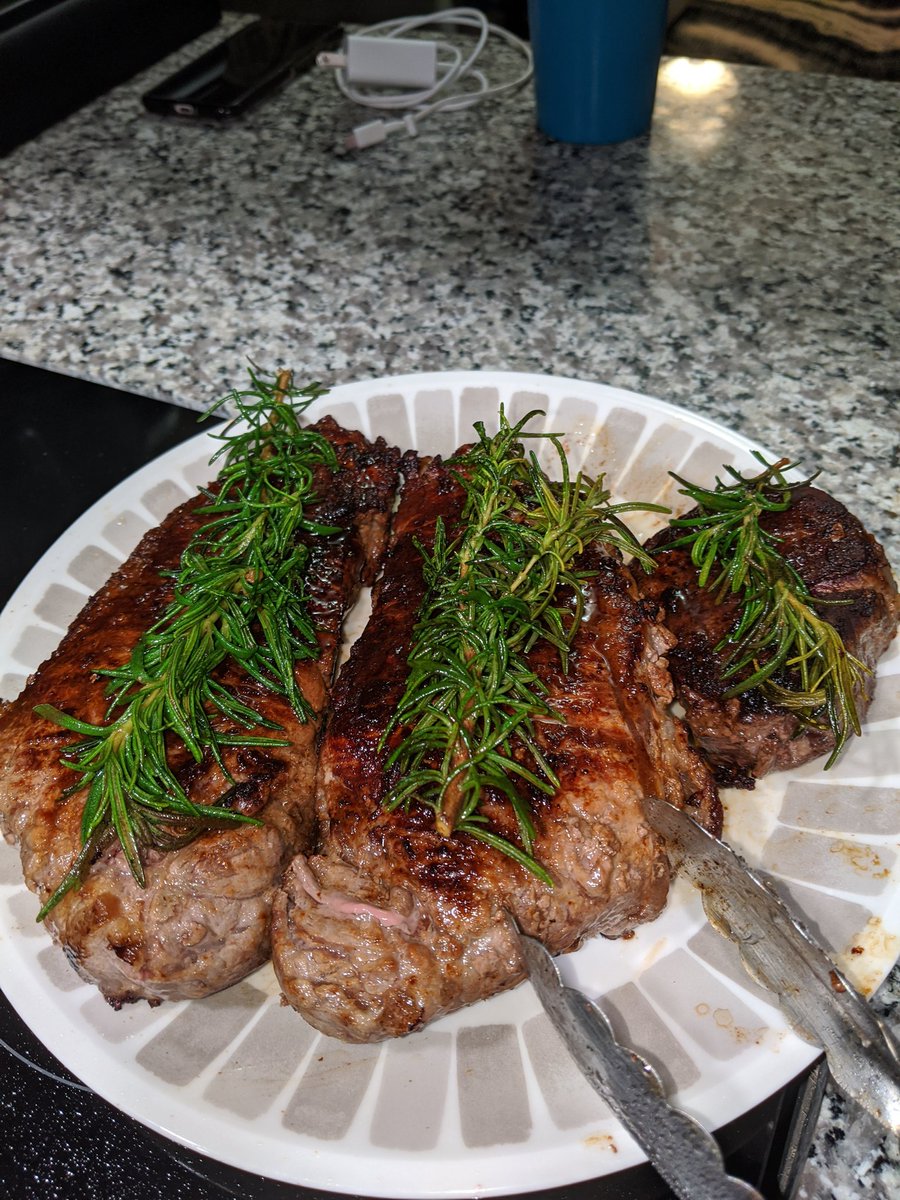 ProCasualty's tweet photo. Can't beat fresh rosemary. Don't eat it but cook with it. It is a steak game changer lol https://t.co/bSCoZhpq6w