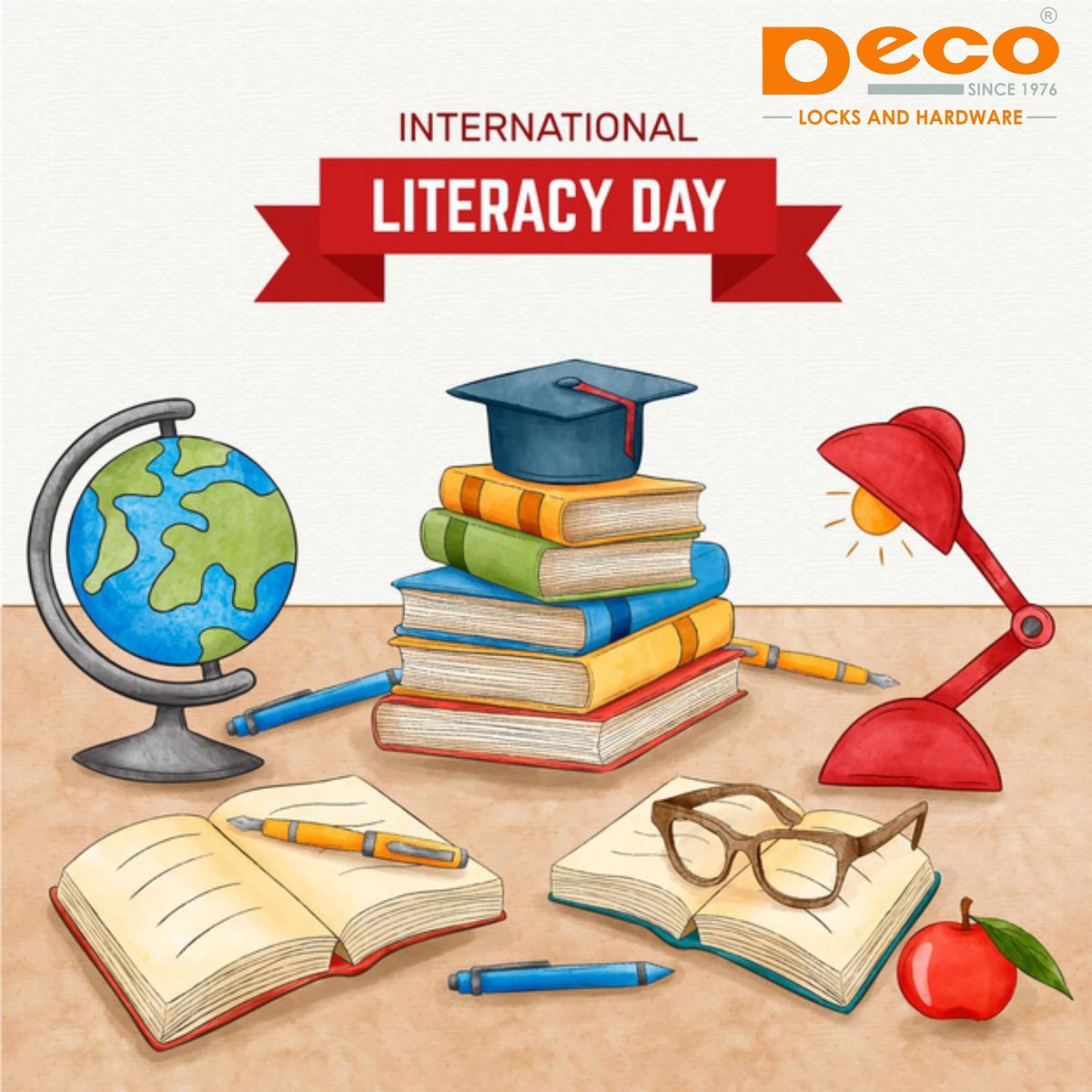 LocksDeco's tweet photo. "The beautiful thing about learning is that no one can take it away from you" - B.B. King
Happy literacy day from #DecoLocks
#delhihardwaresolutions #handles #indianbrand #securitylocks https://t.co/WgaHsp7bt1