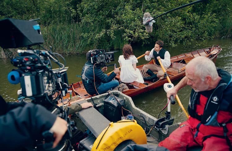 "Also, in Episode 7, when we were doing the regatta, the boat scene, I had the absolute worst hay fever. Awful! I was sneezing every five seconds and my nose was blocked and running, and I was quite close to his face…so poor Theo. He was very patient with my hay fever."