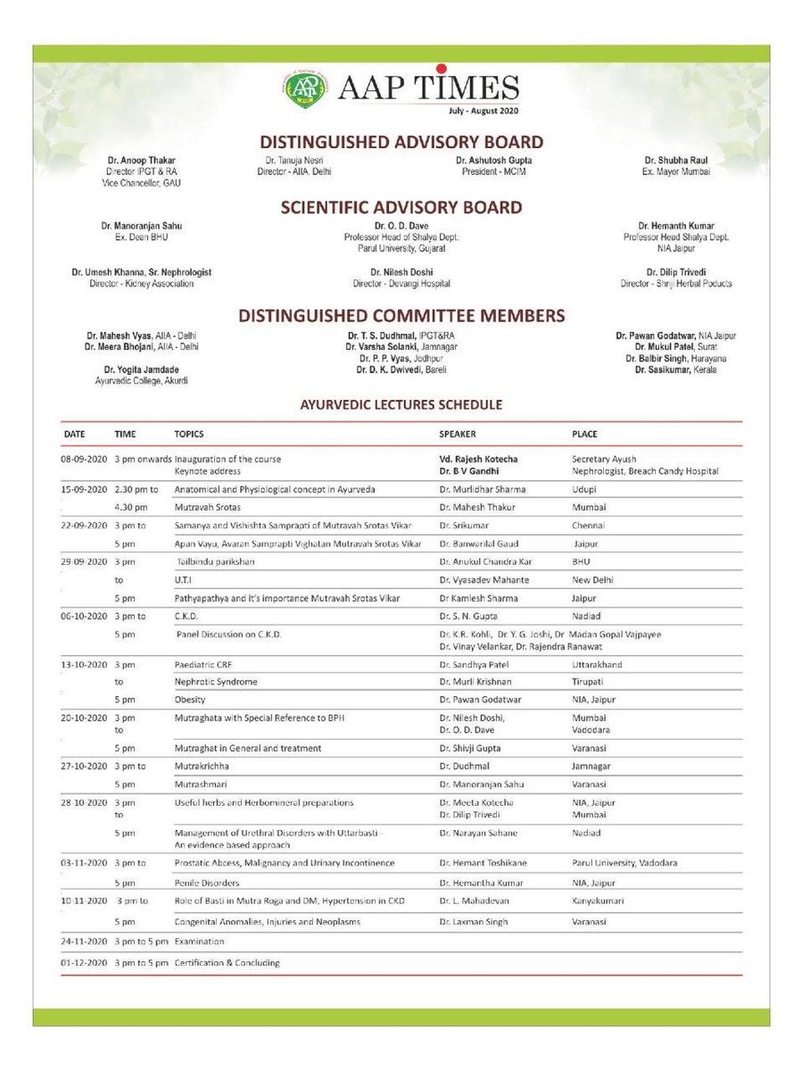 SDLINDIA's tweet photo. AAP Times -Jul-Aug' 2020 Edition

Global integrated certificate course in Nephro-Urology,
an unique course with world class faculties

- Starting today 
- Do check the details &amp; schedule of the course
- To register log on to https://t.co/mmLBikgTQc

#aapcon #nephrology #urology https://t.co/Y6Xer0Hgr9