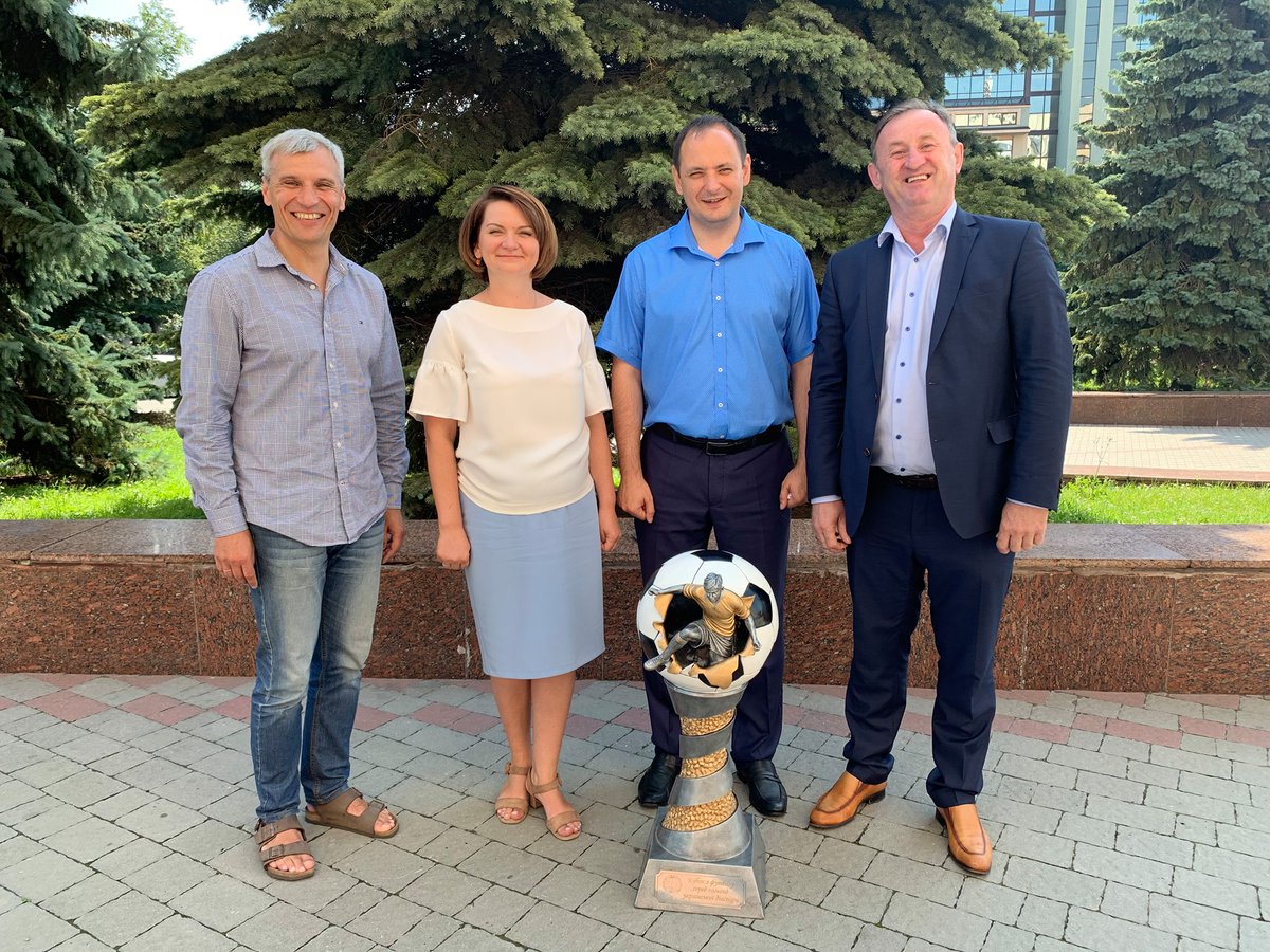 July 2019: Ratushnyy once again with Svoboda's Ruslan Koshulinskiy (left), whom the far-right had united around weeks prior in the 2019 presidential elections in Ukraine