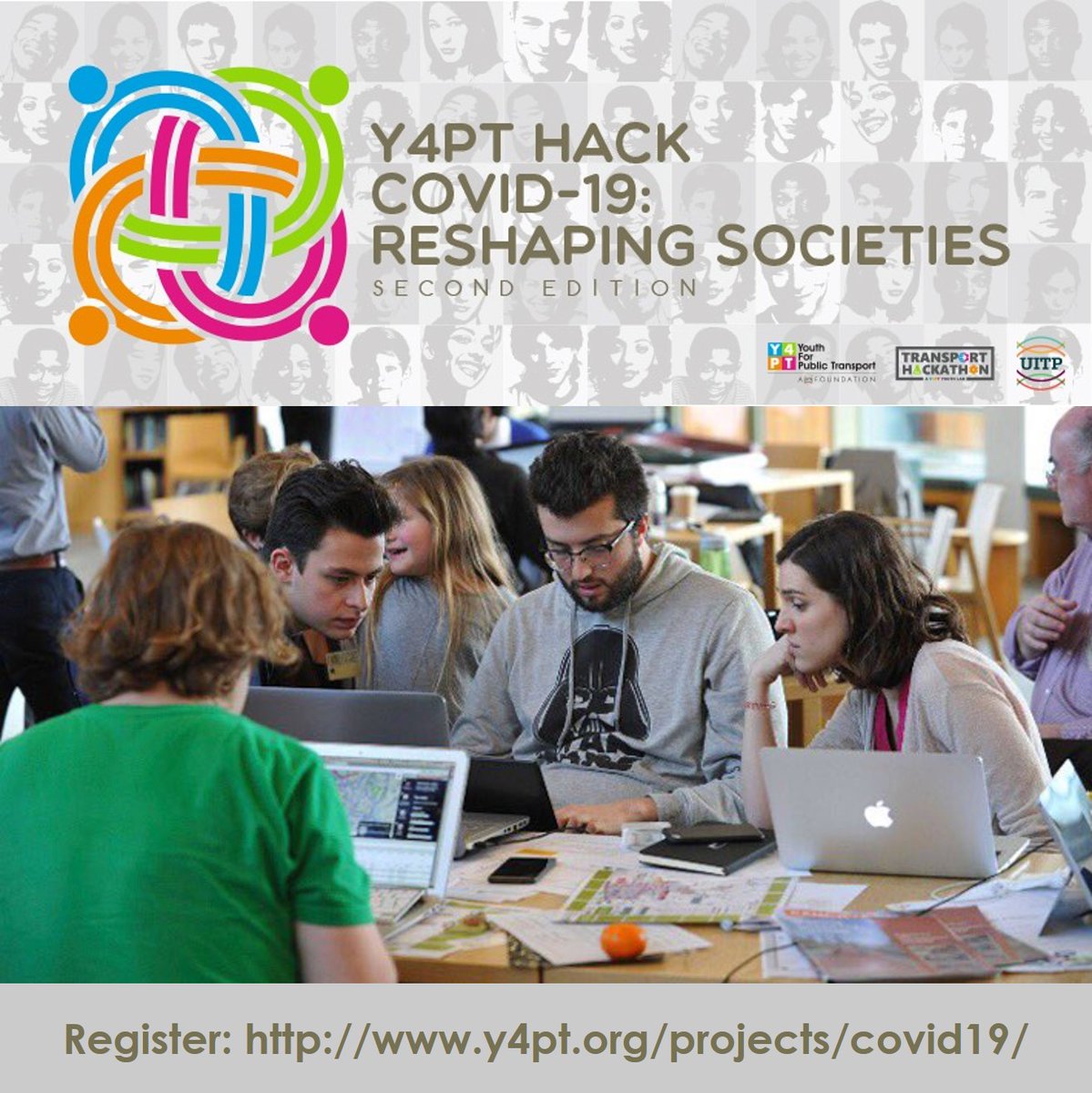 ⚠️Hack #COVID19 🦠&amp; Reshape Societies! Are you a #StartUp🚀 or got a feasible project? Register now for our current global online open #Innovation call for tackling current pandemic in transport🚦 &amp; related sectors. 🏆Win a trip✈️ to #Y4PThackathon 2021🇦🇺. y4pt.org/projects/covid…