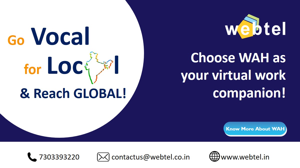 webteldotin's tweet photo. #GoVocal for Local &amp; Reach #Global!
Choose #WAH as your virtual #WorkCompanion.
Book a FREE Demo 👉 https://t.co/ywQH0gImC3
.
.

#WFH #WorkFromHome #WFHTip #RemoteWork #WorkRemotely #CyberSecurity #DataProtection #DataPrivacy #StayHomeStaySafe #StayHome #StaySafe #WorkAtHome https://t.co/iJJLMZu3DS