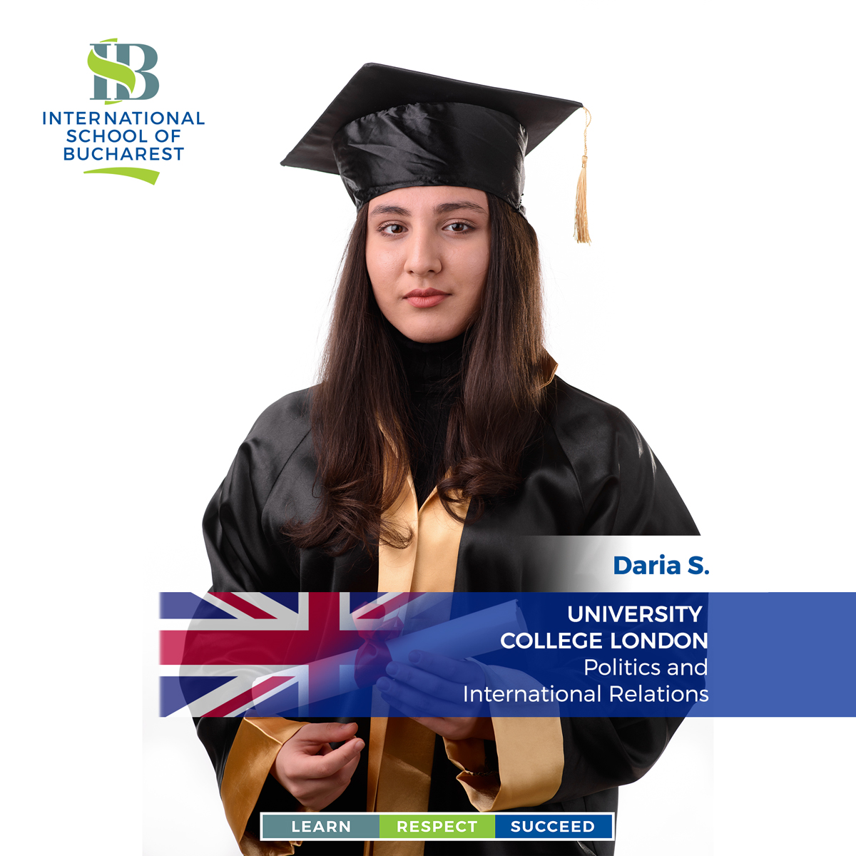 ISBRomania's tweet photo. We congratulate Daria S. for getting admitted to University College London, Politics and International Relations! UCL is ranked 1st in London, 4th in Europe and 8th university in the world by QS World University Rankings 2020.

#PathToSuccess #ReasonToBeProud #ISBAlumni #ILoveISB https://t.co/L5FL6vy7GA