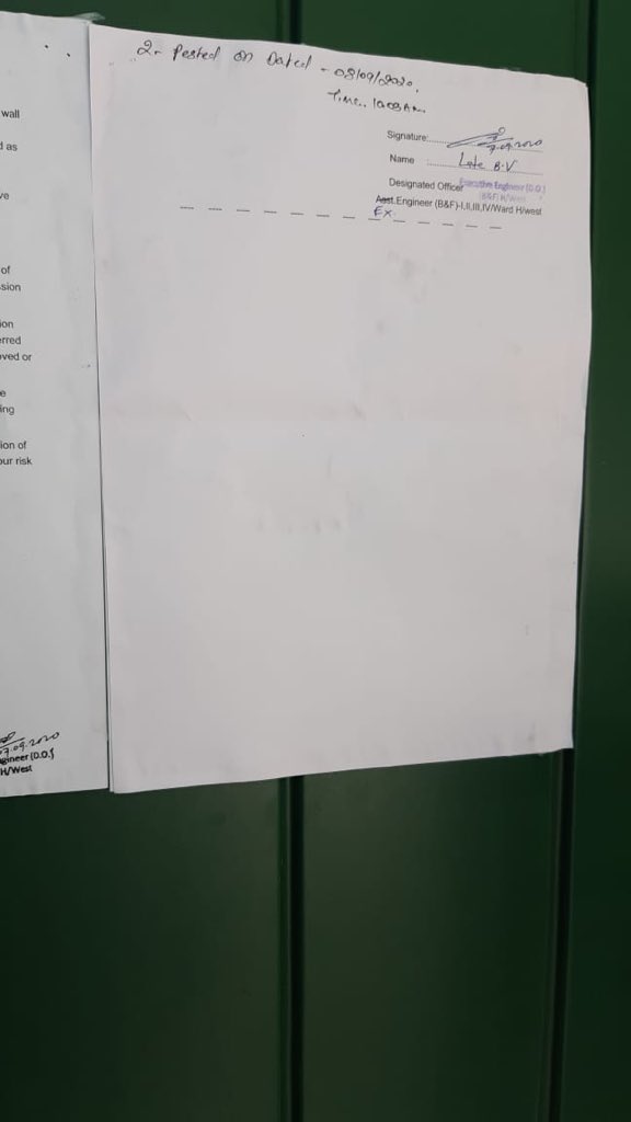 Kangana Ranaut (@kanganateam) on Twitter photo Because of the criticism that <a href="/mybmc/">माझी Mumbai, आपली BMC</a> received from my friends on social media, they didn’t come with a bulldozer today instead stuck a notice to stop leakage work that is going on in the office, friends I may have risked a lot but I find immense love and support from you all 🙏 Because of the criticism that <a href="/mybmc/">माझी Mumbai, आपली BMC</a> received from my friends on social media, they didn’t come with a bulldozer today instead stuck a notice to stop leakage work that is going on in the office, friends I may have risked a lot but I find immense love and support from you all 🙏