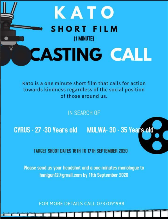 Simon_Ingari's tweet photo. Casting Call – Kato Film - https://t.co/CZaSvtSn0f
#IkoKaziKe  #PataKaziKe #Gethired #JobSeekers #Jobs #Internsh... https://t.co/EcxDrG6ynq