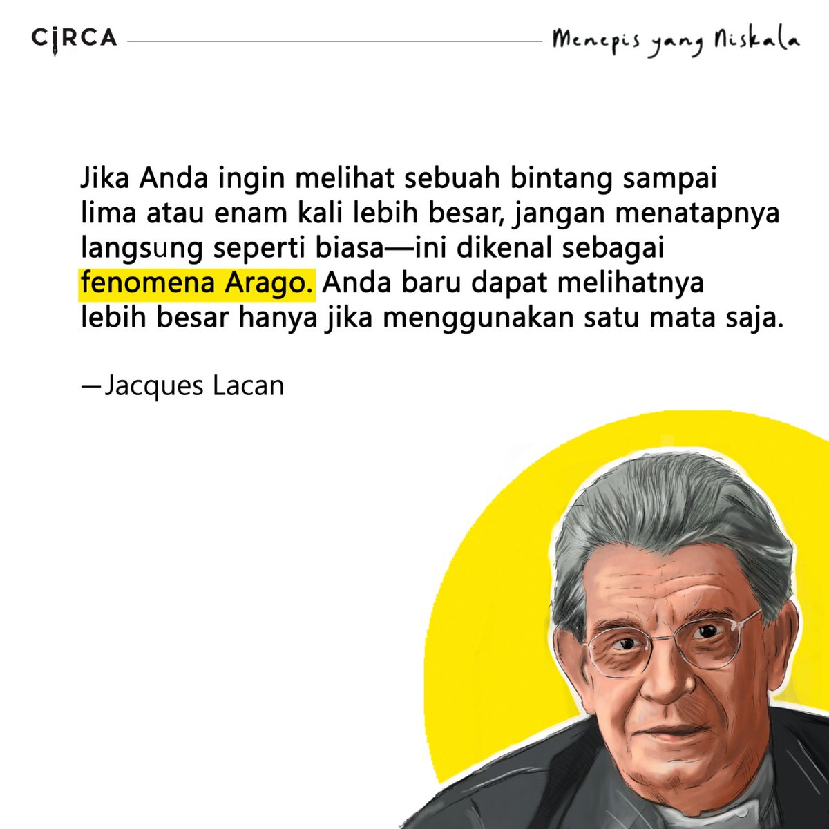 penerbitcirca's tweet photo. Bisa dicoba nih. Tapi ntar malem Sob, kalo sekarang sih masih panas banged pake d dan bau matahari wlwlwl~
#penerbitcirca #circaniskala #bukucirca #sobatcirca #kangmus #tatapan #lacan #psikoanalisa #bukubaru #menepisyangniskala https://t.co/ApoCrHiTww