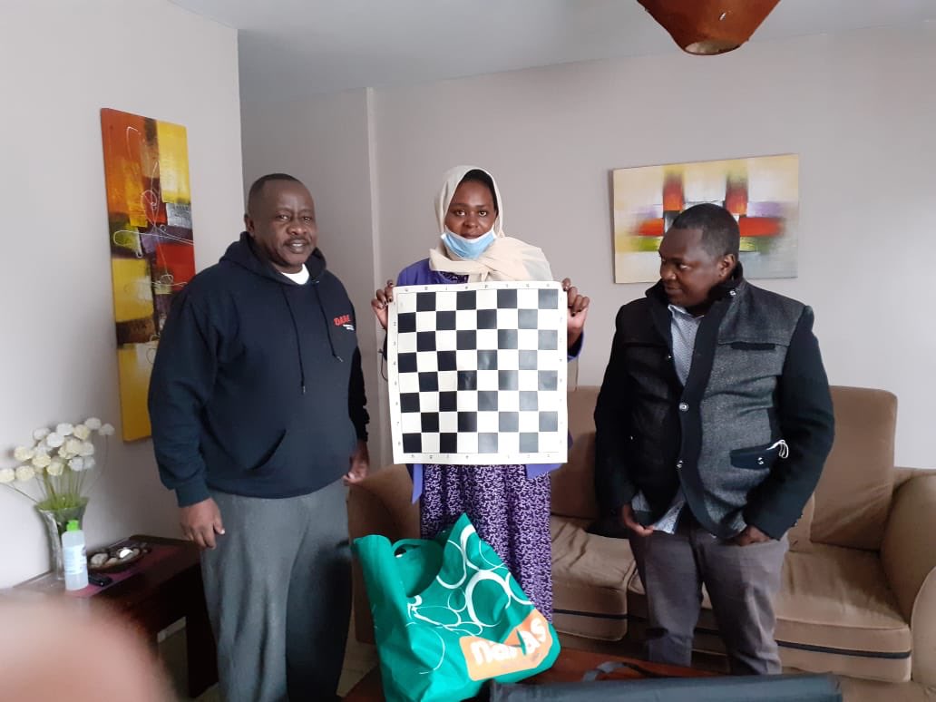CrimeSiPoaKenya's tweet photo. Honored to receive 5 chessboards and a magnetic chess wall board for training to our Ongata Rongai Resource Center from @terrianchess to promote youth talent to keep them engaged.@Global4Children @hope2shine @statehouse @MoICTKenya @joelenku @MorwabeSylvia @BrianKidula 👏🏿👏🏿👏🏿 https://t.co/IshQAnk7fv