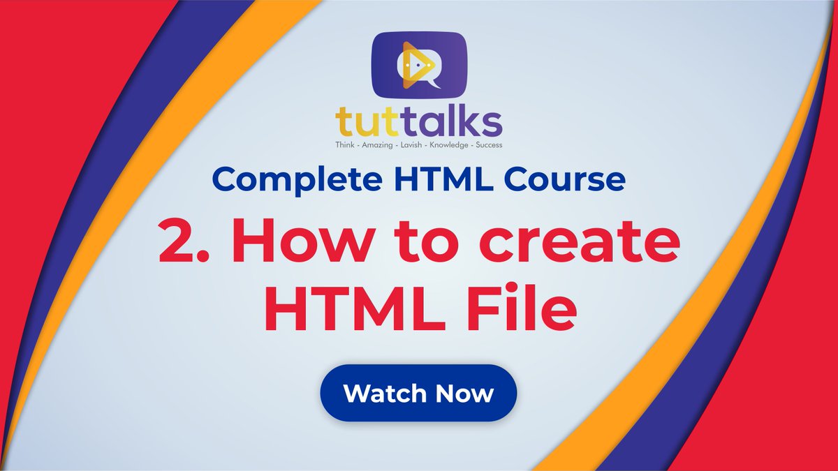 tuttalkspk's tweet image. In this second video is HTML tutorials for Beginners, we are going to discuss How to Create HTML File and start a new project.

You can watch it on YouTube.
youtu.be/USOTNAC3xgg

#HTML #htmltutorials #tuttalkspk