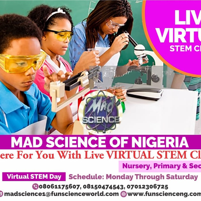FunScienceWorld's tweet photo. Amazing Mad Science Experience!!!
We are now offering Virtual STEM Programs, Camps, Clubs, Birthdays Parties, and Workshops.
#FunScienceWorldLtd
#madscienceofnigeria
#stemeducationforkids
#ScienceMadeFun
#sciencefacts
#funscienceforkids
#amazingexperience
#imaginativelearning https://t.co/AhCcFbiAlo