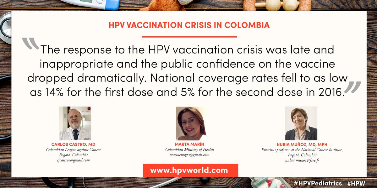 hpv_world's tweet photo. #HPV #Pediatrics #HPVvaccinesafetyandhesitancy #CCastro, #MMarin, #NMuñoz. HPV Vaccination Crisis in Colombia📝"The response to the HPV vaccination crisis was late and inappropriate and the public confidence on the vaccine dropped dramatically. (...)➡https://t.co/KsipRs2Wcr https://t.co/AML5jMlyaa