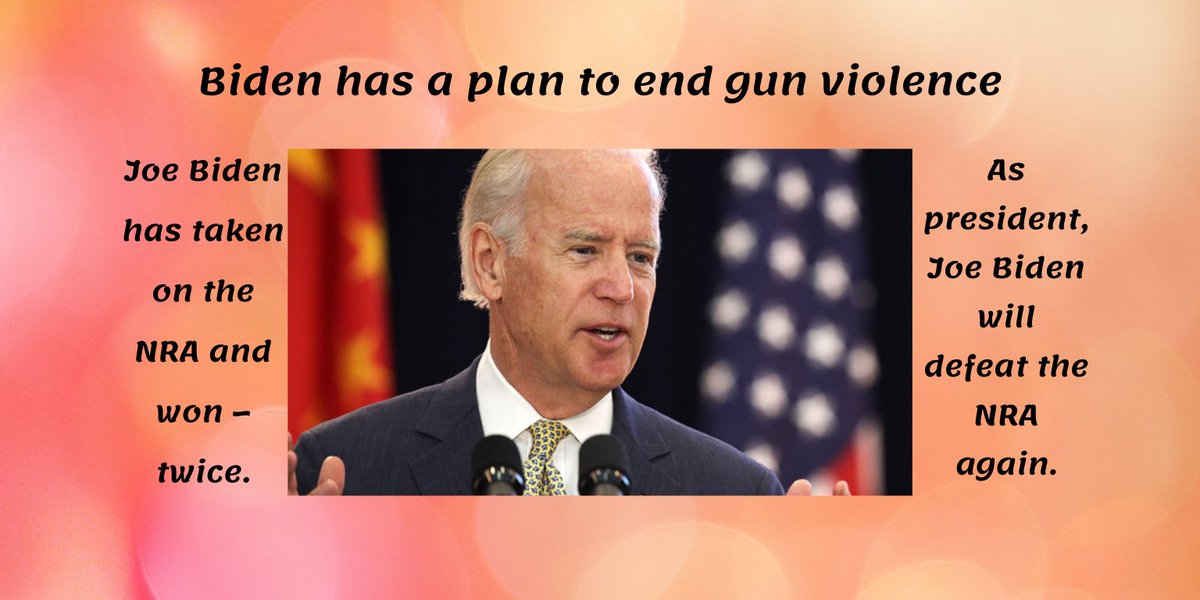 BradBeauregardJ's tweet photo. Every good American wants to keep guns out of the hands of criminals, but Democrats the only ones with actual plans to do something.

If we want to #EndGunViolence then we have to send Joe Biden to the White House and #FlipTheSenateBlue 

#ONEV1 #OVGunSense https://t.co/k7JgRKHjOZ
