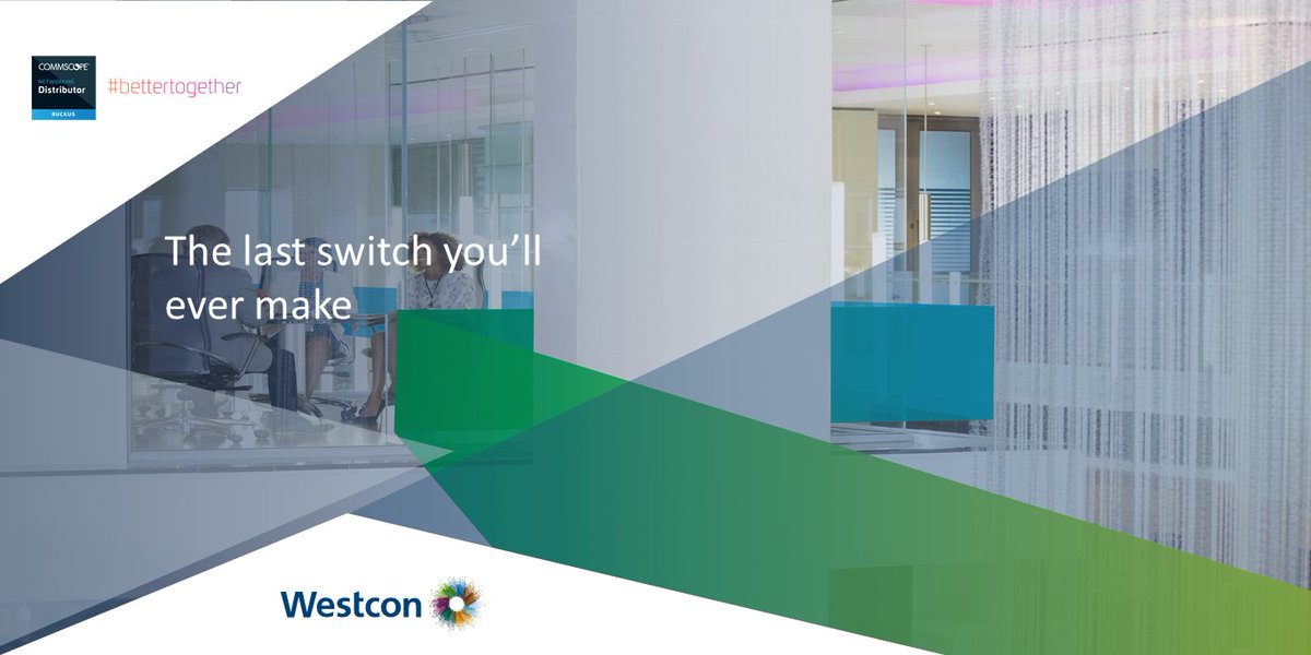 WestconSSA's tweet photo. We are proud to announce our vendor, Ruckus' campaign: The last switch you'll ever make, which enables your business to reduce your total cost of ownership up to 42%, with their networking solutions. Learn more about their offerings here: https://t.co/1jA3FPH1a8 #thelastswitch https://t.co/QY30d6zc6i