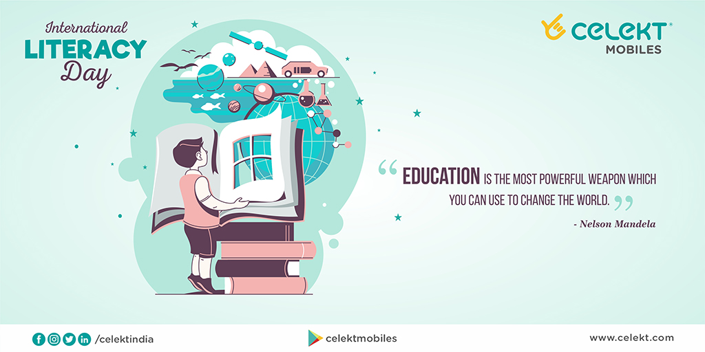 This #WorldLiteracyDay let us pledge our commitment towards integrating literacy &amp; skills development for a #NewIndia. - @celektindia

#Celekt #CelektMobiles #CelektIndia #CelektWishes