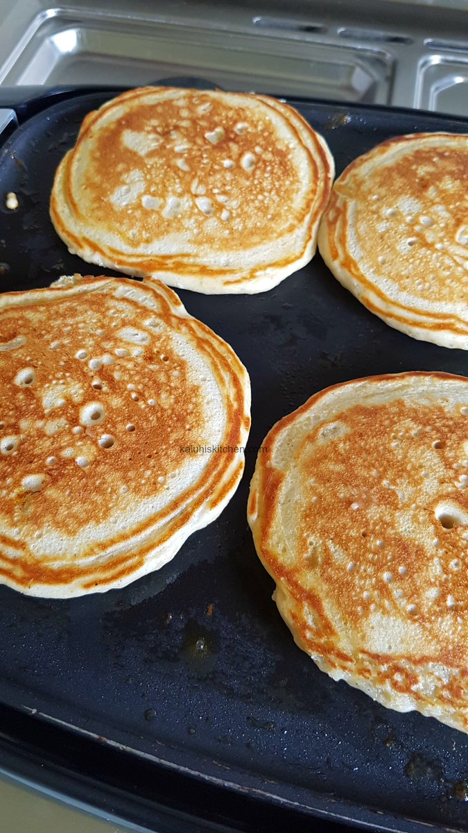 Ladle the batter onto your pan and let these babies cook. I explained in the video how to know when the perfect time to flip, so come watch: 