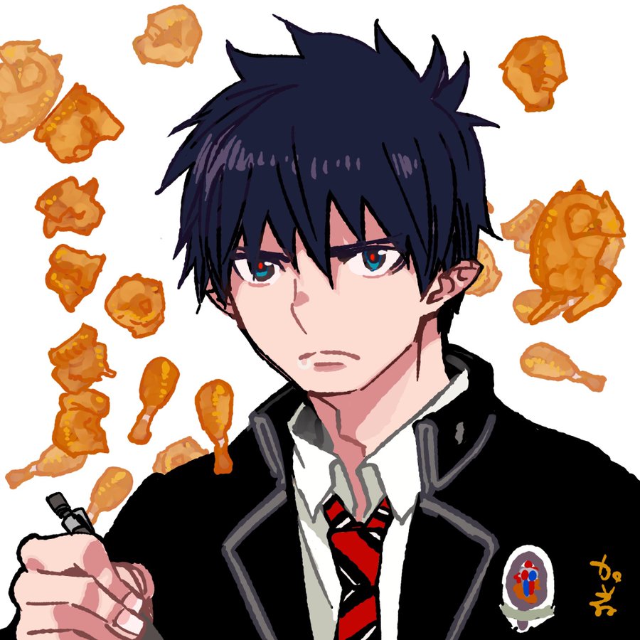 青の祓魔師 加藤和恵先生が小ネタイラストを投稿 初回は奥村燐 十把一絡げってうまそう 年9月8日 エキサイトニュース