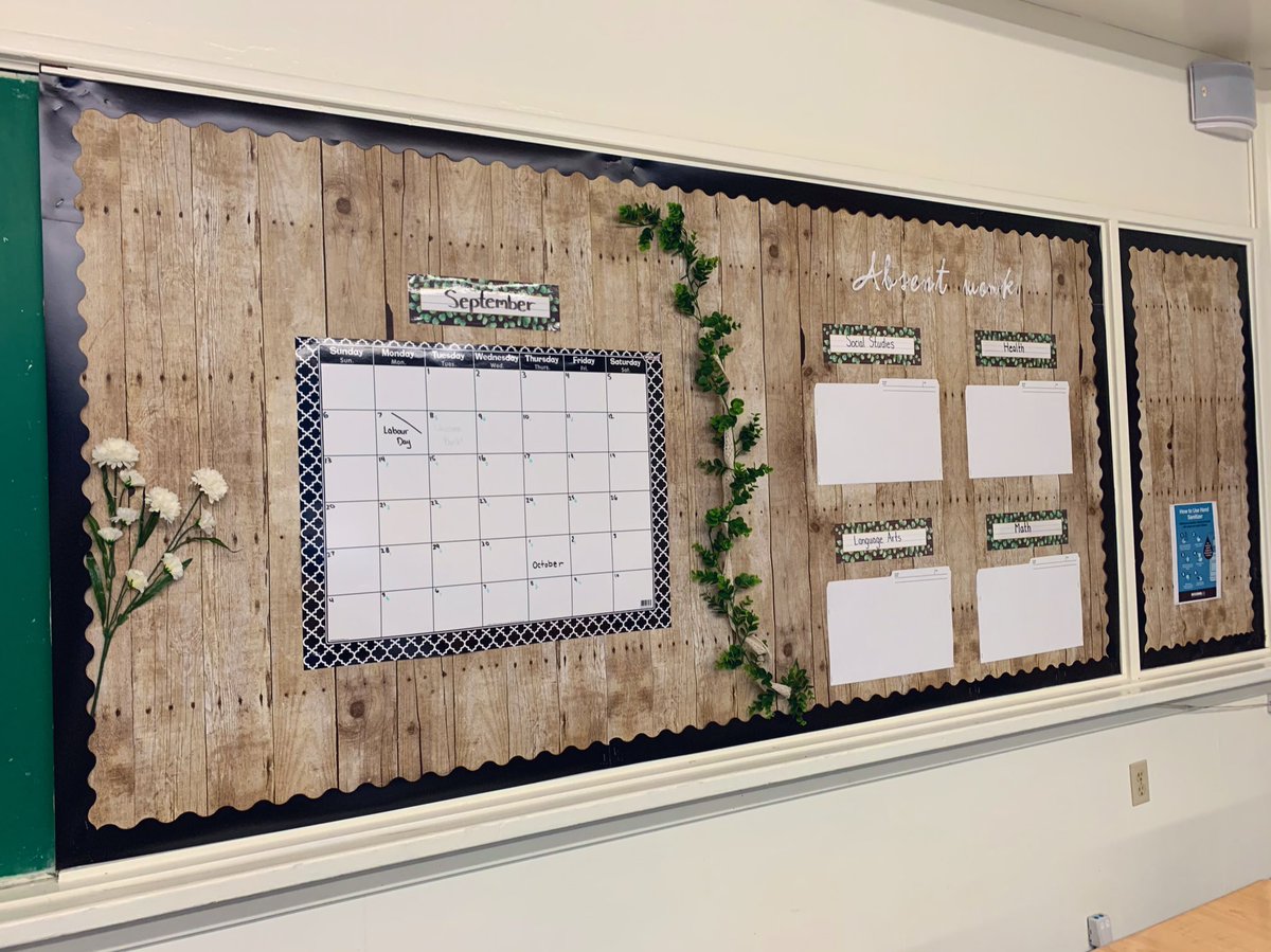 HeyMsPeterson's tweet photo. A change in job assignment (same school) was a bit of a curve ball, however I am now ready with warm decor, sanitizers, a book quarantine, “mask-off zone”, memes &amp; a whole lot of determination. This is going to be a good year! #Grade9hr https://t.co/ZL6wDfW8fG