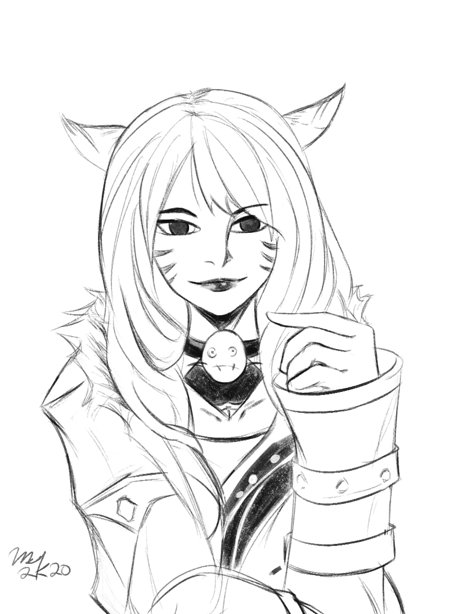 Carrotsffxiv's tweet photo. @MS9_Art Thank you for the amazing art of my character!!! https://t.co/m9jPU2MaqU