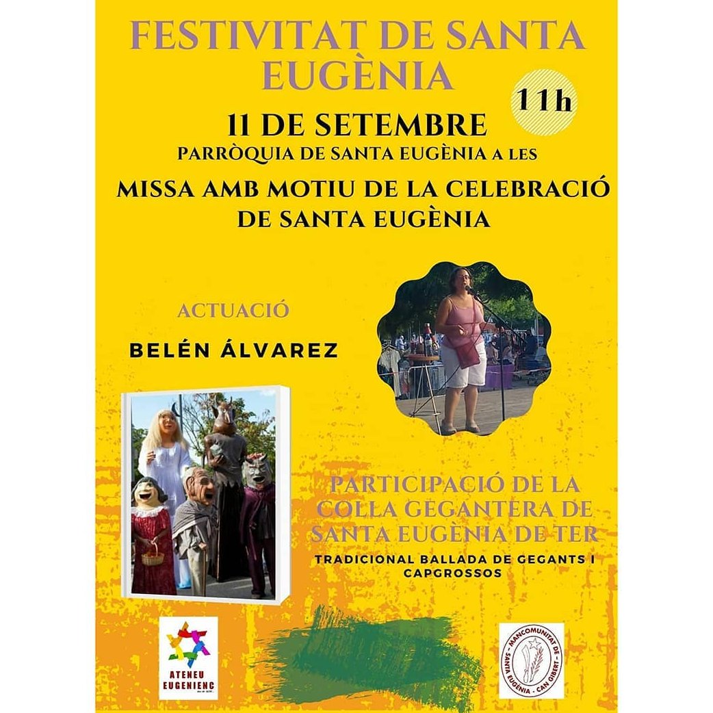 eldimonipuntcom's tweet photo. :: 11-S / 11h > Festivitat de Santa Eugènia /  #SantaEugèniadeTer = #SantaEugènia + #CanGibert (#CanGibertdelPla) + veïnat de #laRodona + #hortesdeSantaEugènia https://t.co/9D69BiSKvf