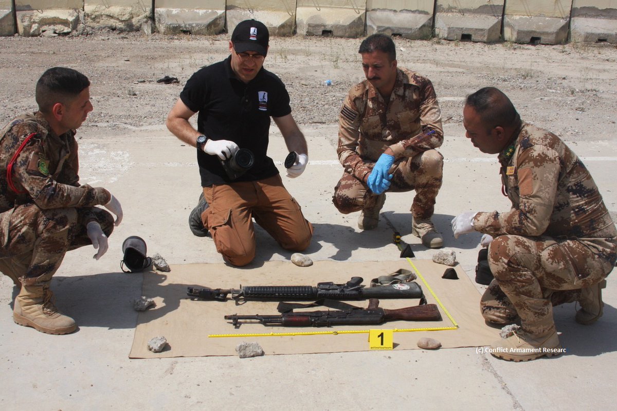 GERMANYonUN's tweet photo. #GER supports capacity building measures in investigating and tracing captured weapons & ammunition worldwide #iTrace. In #Iraq, the second phase of training has just begun, contributing to enhanced capacity of security forces in tracing captured #ISIS weapons #SALW @conflictarm https://t.co/zv4lpwkWcZ