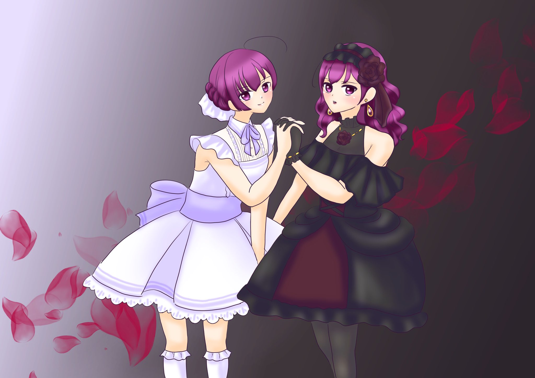 ななかわ 白黒ななか様 白ワンピと黒ゴスロリのななか様です こういうの着て欲しいんですよね マギアレコード マギレコ 常盤ななか イラスト好きさんと繋がりたい 絵師さんと繋がりたい マギレコ勢と繋がりたい T Co H7ec8a7tmn Twitter