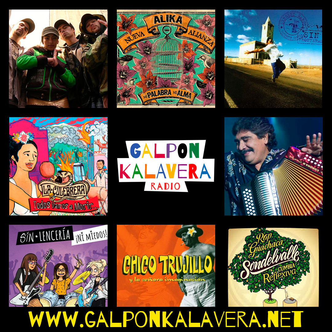 Visita GALPONKALAVERA.NET y dale PLAY! Ya suena Makiza / Alika / Sergent Garcia / La Culebrera / Celso Piña / Sin Lenceria / Chico Trujillo / Sondelvalle y much@s más todo el día!
#rockmestizo #ska #reggae #punk #rap #radioonline #onlineradio