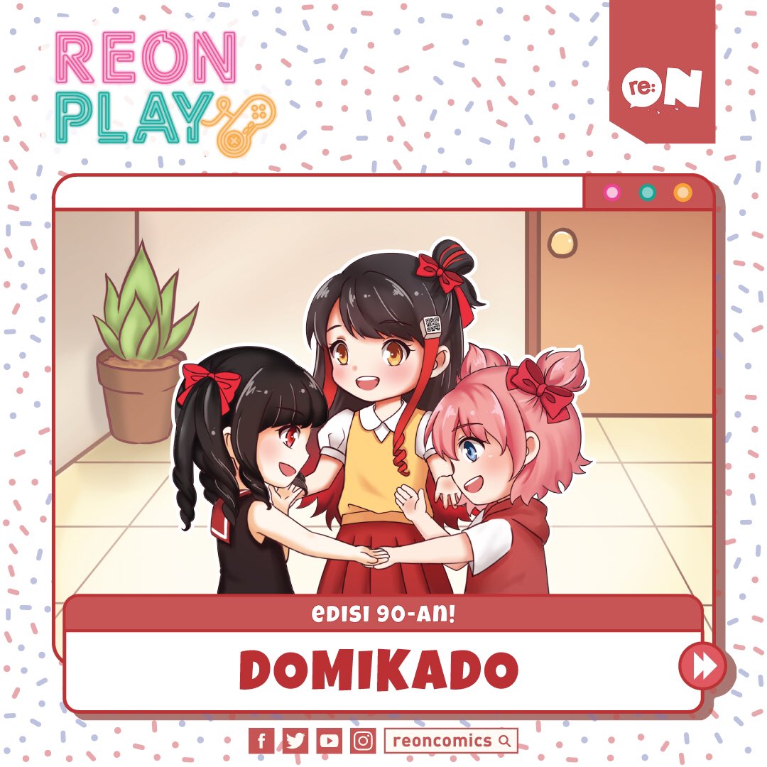 reoncomics's tweet photo. Reonites! Kembali lagi di re:ON Play!
Masih seputar permainan tahun 90-an! Kali ini kita akan bahas permainan Domikado! Siapa nih yang dulu suka main ini? Ceritain, dong! 🤗
#reonplay #permainan90an #domikado https://t.co/XNbjDqknfp