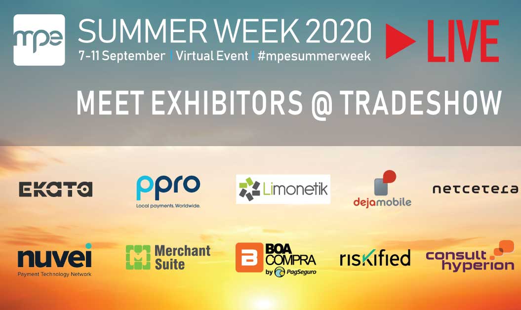 mpecosystem's tweet photo. #mpesummerweek LIVE🔴Let's talk merchant payments with our # Exhibitors @EkataGlobal @PPRO_Payments @limonetik @dejamobile @Netcetera_Buzz @NuveiTech Mechant Suite, @BoaCompraBR, @Riskified @chyppings
NOW at Expo! https://t.co/Gfne5E8KKN https://t.co/9hEkFWCwAy