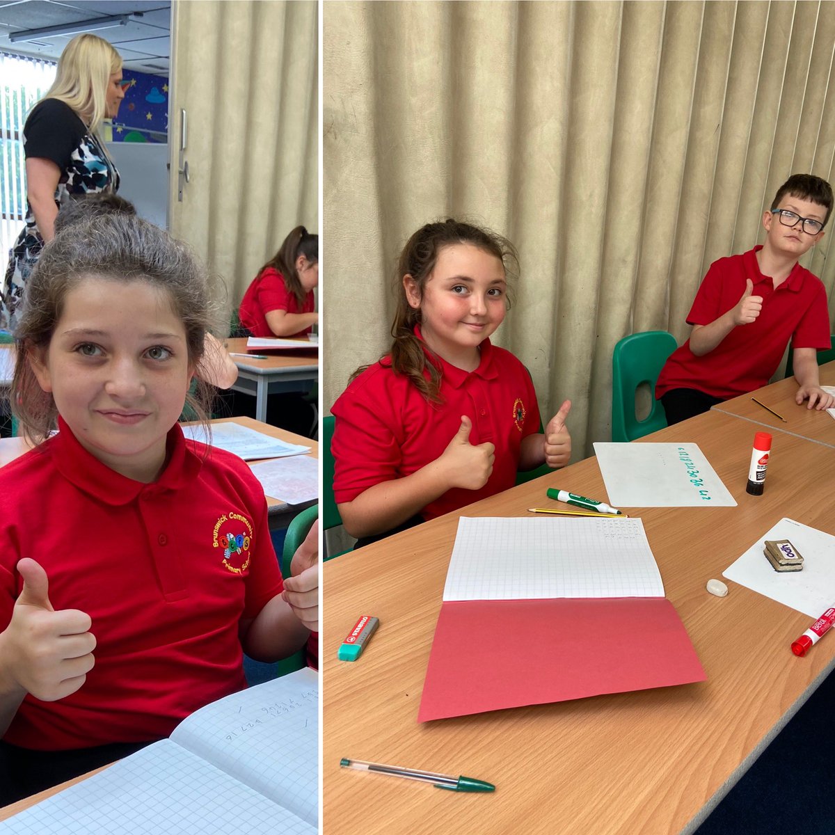 BrunswickS13's tweet photo. Kaytlin, Sophie & Zak have impressed Mrs-Shutt this morning in maths. #workinghard #Y6 #lovingmaths https://t.co/WIG9SnvCxG