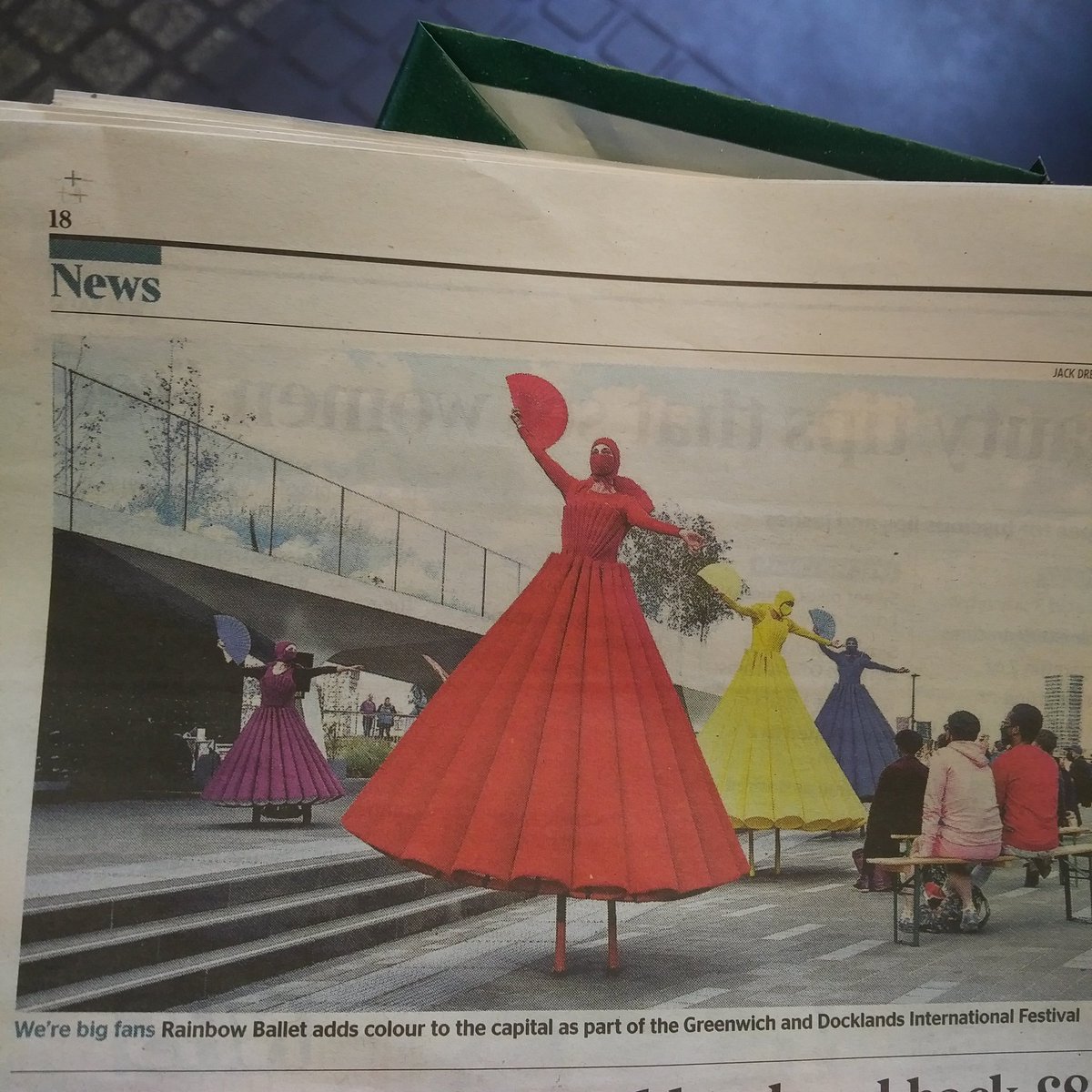 GDIFestival's tweet photo. "We're big fans!" - great to see @Dulce_Compania show Rainbow Ballet at @ThePeninsulist in @thetimes today. https://t.co/LWiPEUV8tO