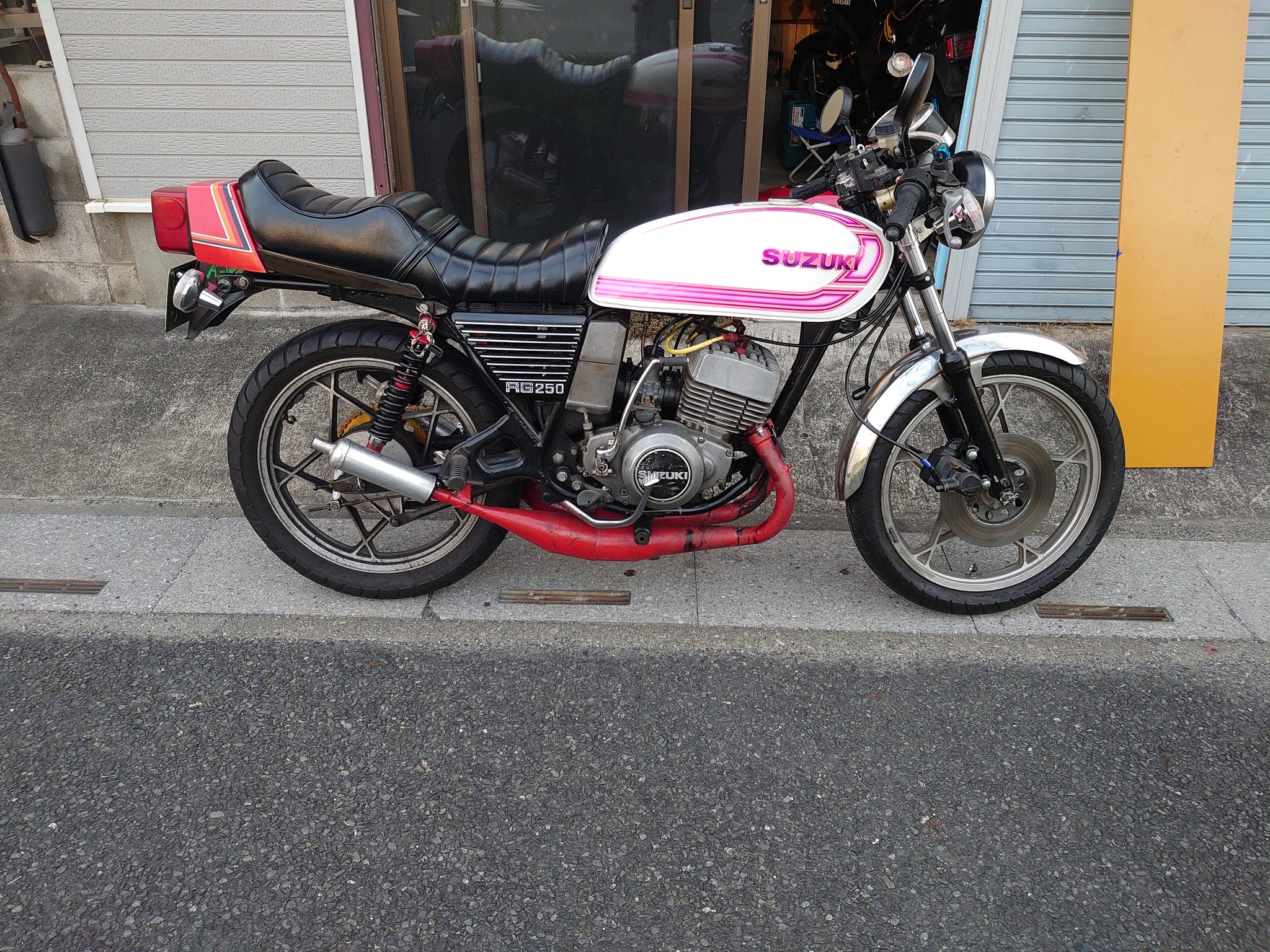 極細繊維クロス 希少 純正 RG250E 用 エンジン ガード / RG250 GT250