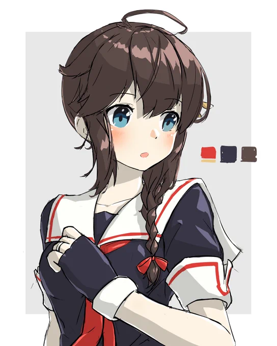 久しぶりに #時雨 #艦これ #落書き 