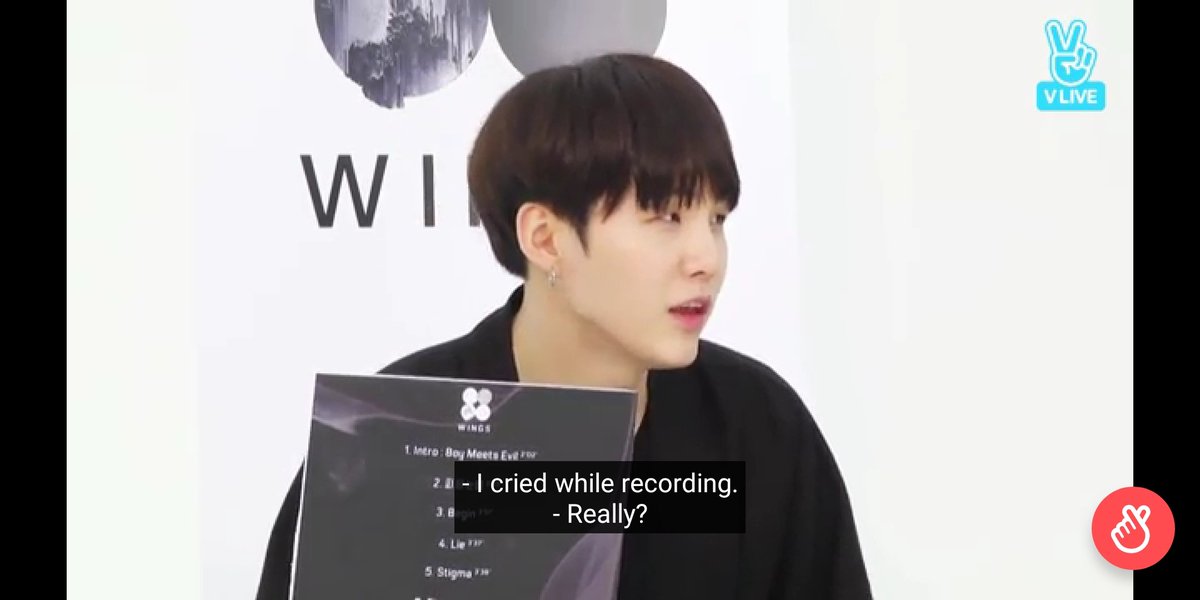 + reaffirms his own promise, just as unwavering, even more meaningful, ripe with knowledge & experienceYoongi mentioned, with the same levity with which he described ppl saying Honsool was creepy & being happy about it, that he cried a bit recording First Love +