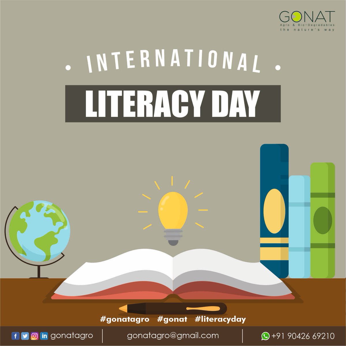 GonatAgro's tweet photo. "Literacy is a bridge from misery to hope" - Kofi Annan
.
.
@gonatagro
.
.
Contact: +919042669210
gonatagro@gmail.com
.
.
.
#literacy #education #reading #books #teachersofinstagram #read #learning #school #kids #teachersfollowteachers #literacymatters #homeschool #Teachers https://t.co/R42PyDYnM0
